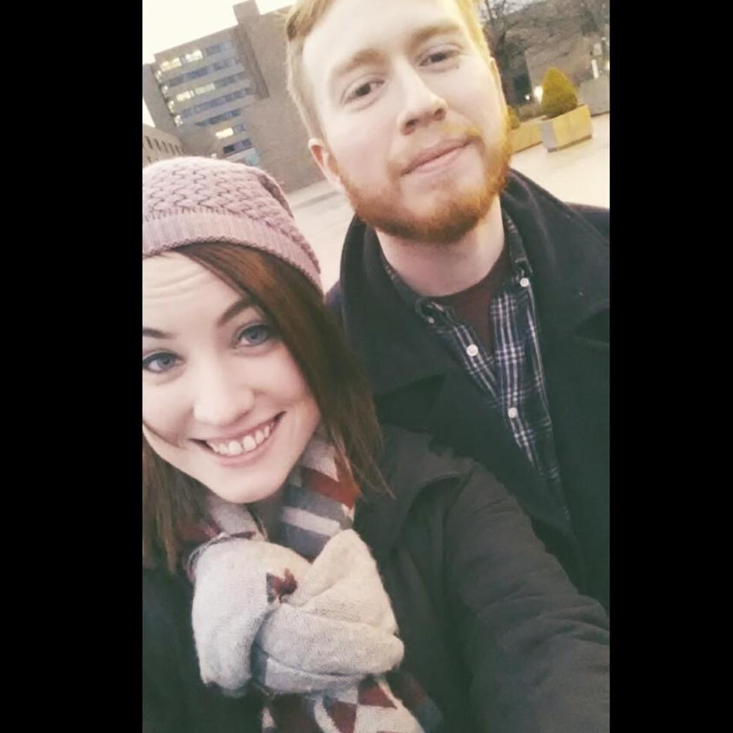 Our first photo together!
A Bernie Sanders campaign rally
UB, April 2016
