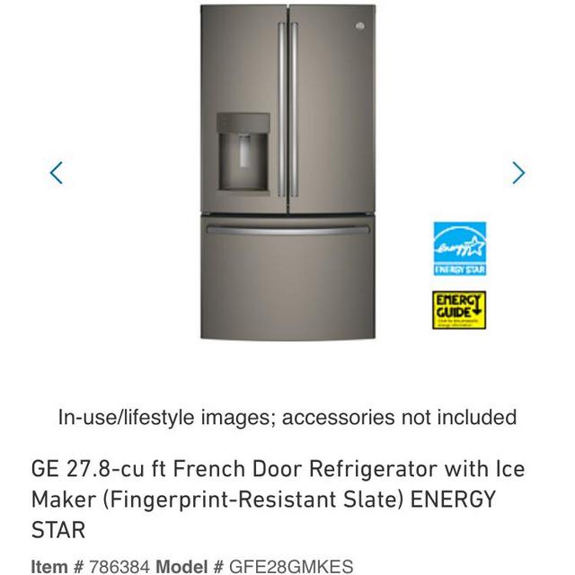GE French Door Refrigerator model GFE28GMKES