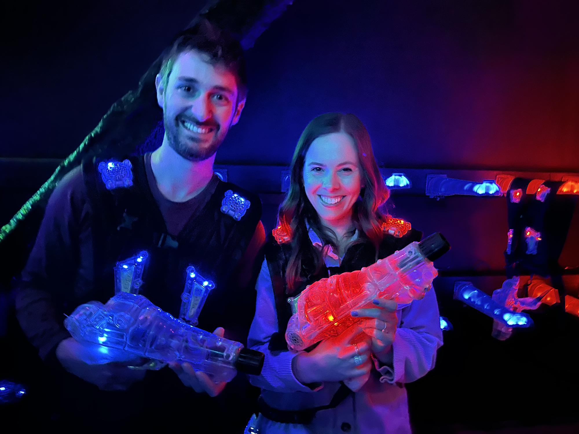 You’re never too old to play laser tag