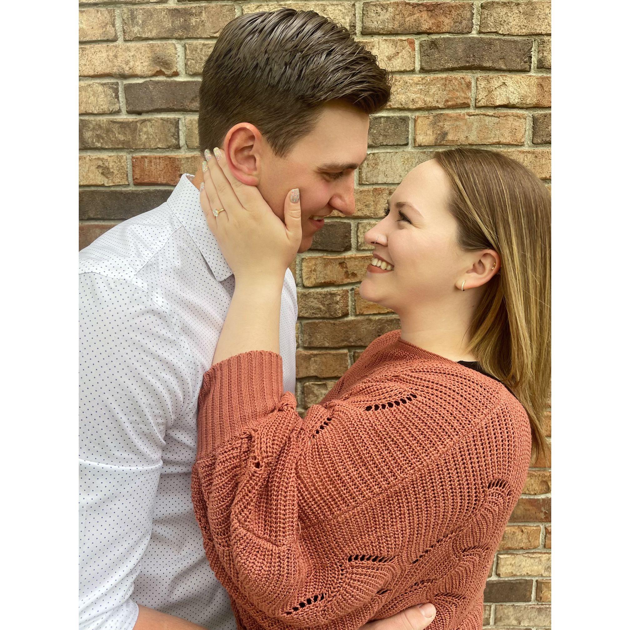 Nick's sister, Rachel, took these pictures of us a few days after we got engaged!