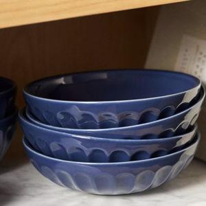 The Latte Stoneware Pasta Bowls, Set of 4: Amelie Edition