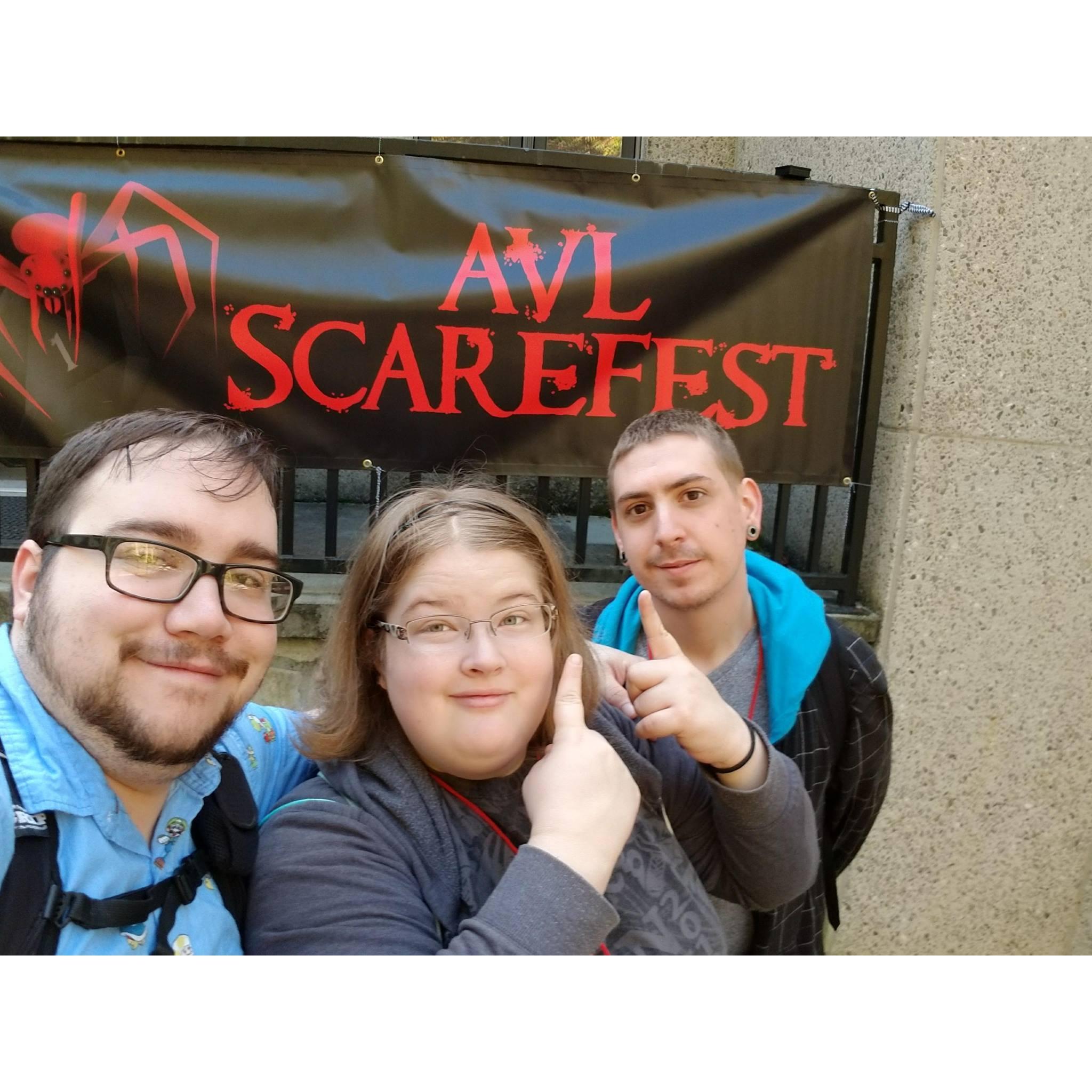 Amber taking Matt to his first gaming convention for Pathfinder, Scarefest 3, in Asheville, NC!