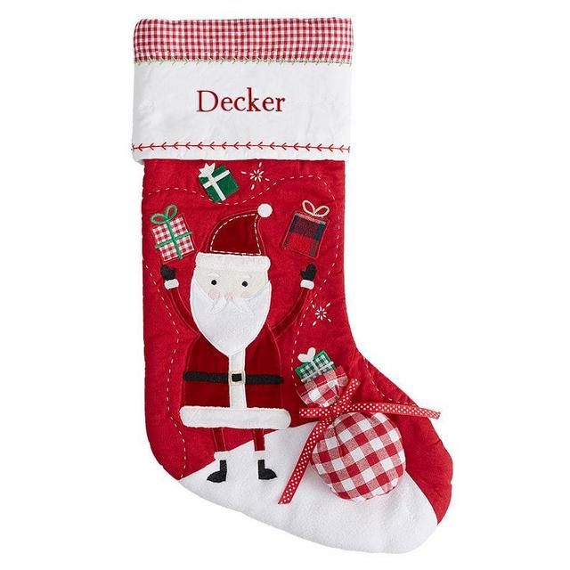 Juggling Santa Quilted Christmas Stocking