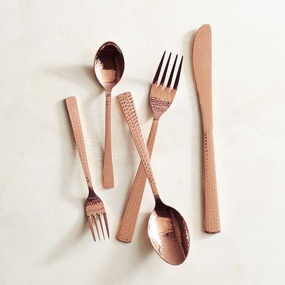 Emery Copper 20-Piece Flatware Set