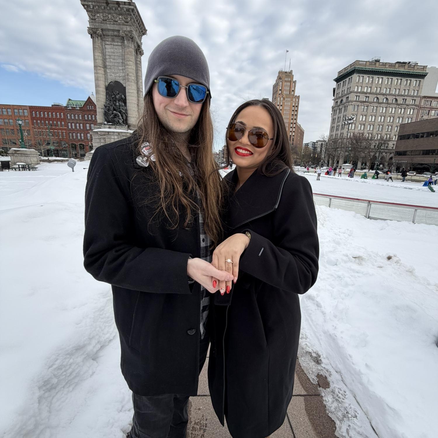 Engaged! 2026 
Clinton Square, Syracuse NY 💕