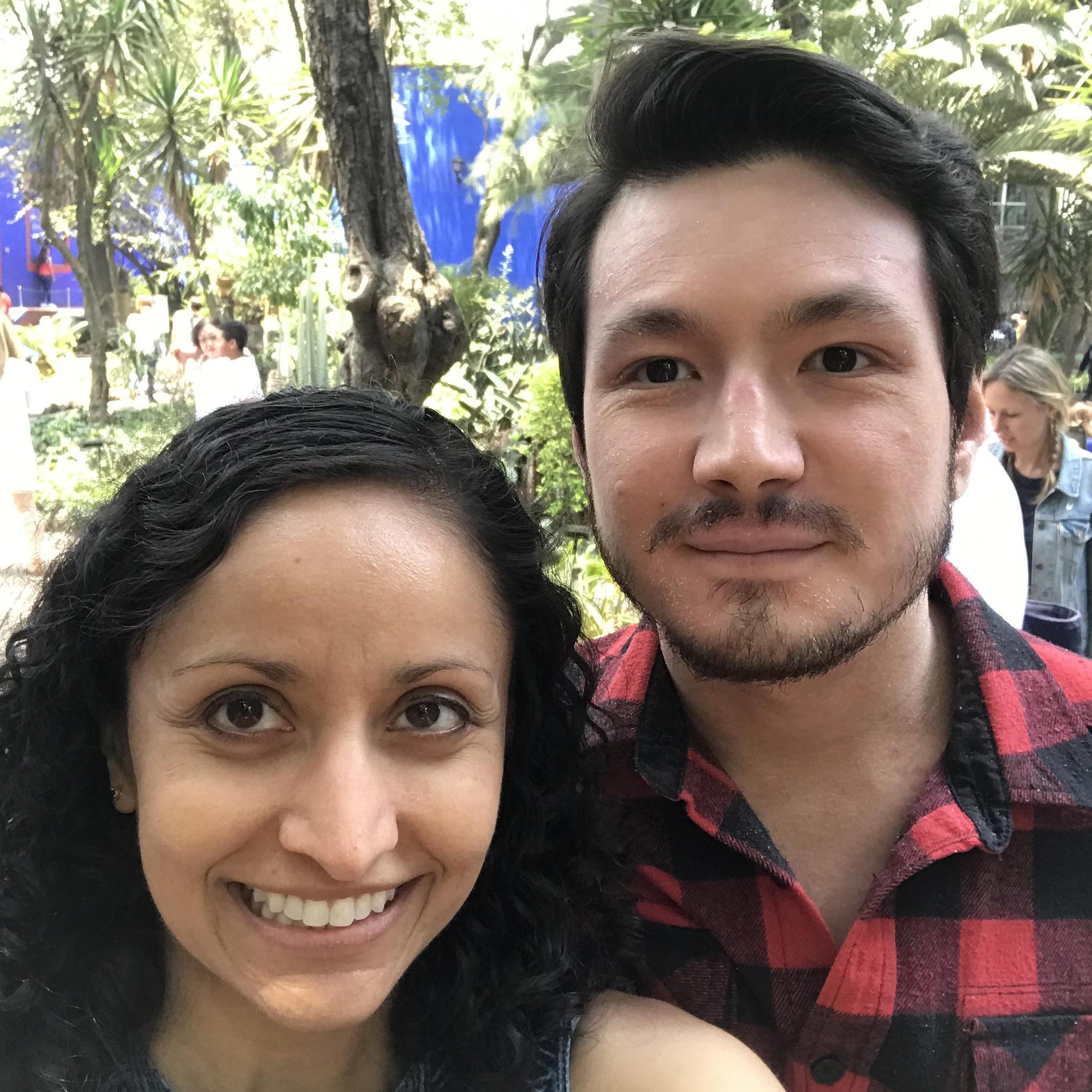 Touring the Frida Kahlo Museum in Mexico City.