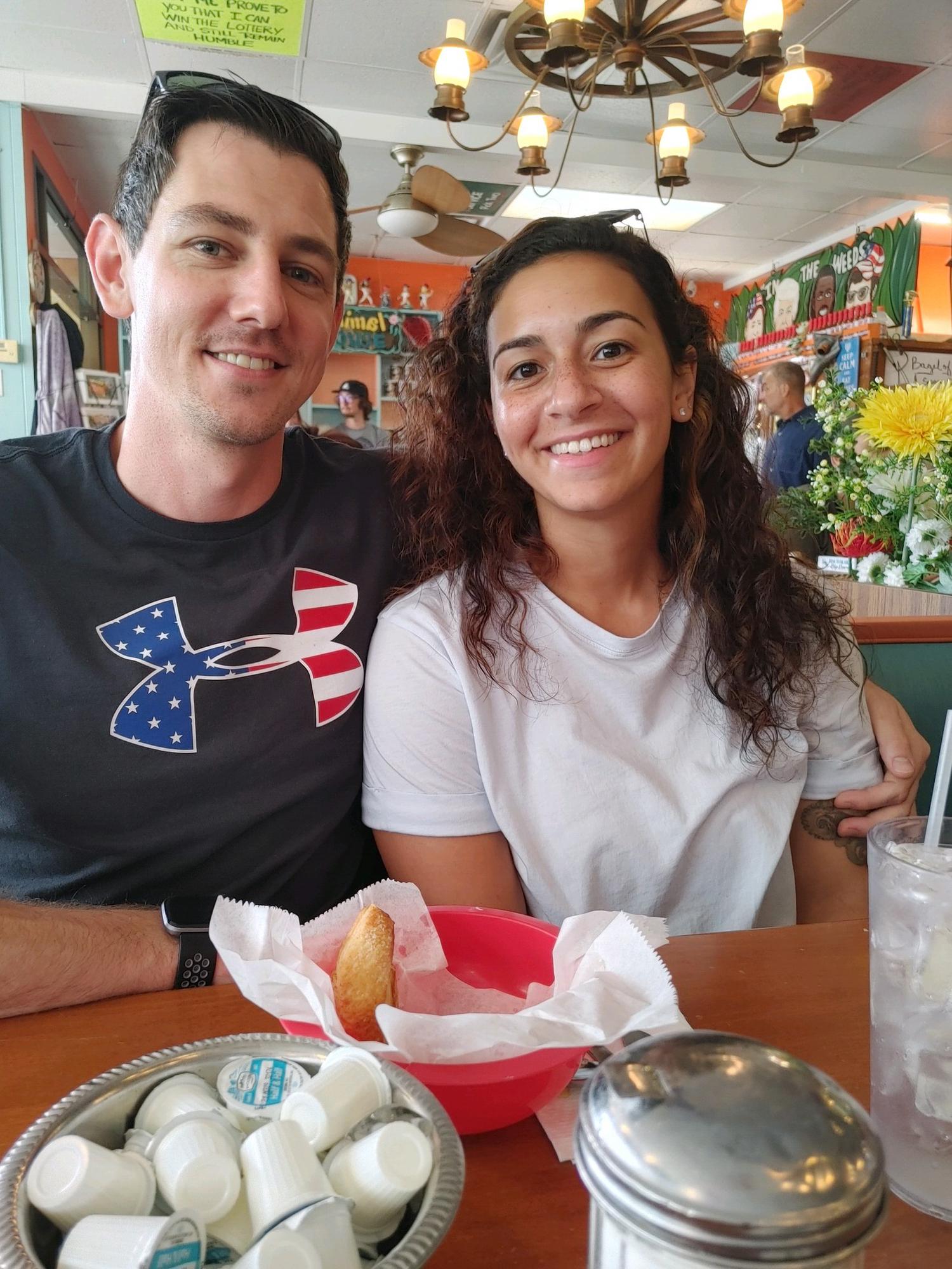 Breakfast, Bri's favorite meal and Chris doesn't really care for it. Sometimes he obliges to breakfast dates.
Photo Credit 📸 Father of the Bride - Edward Thomas Sr.