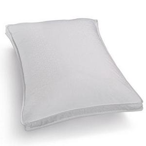 A luxe 450-thread-count cotton cover generously stuffed with cloud-like Primaloft fill make this Silver Series medium-firm standard/queen pillow from Hotel Collection the perfect choice for next-level sleep comfort and supple support.