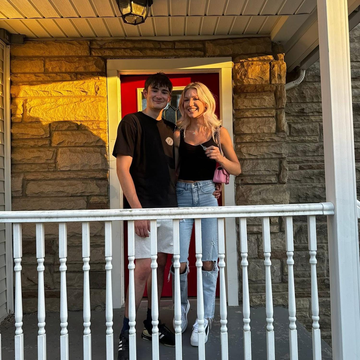 Buying our first house together almost two years ago!