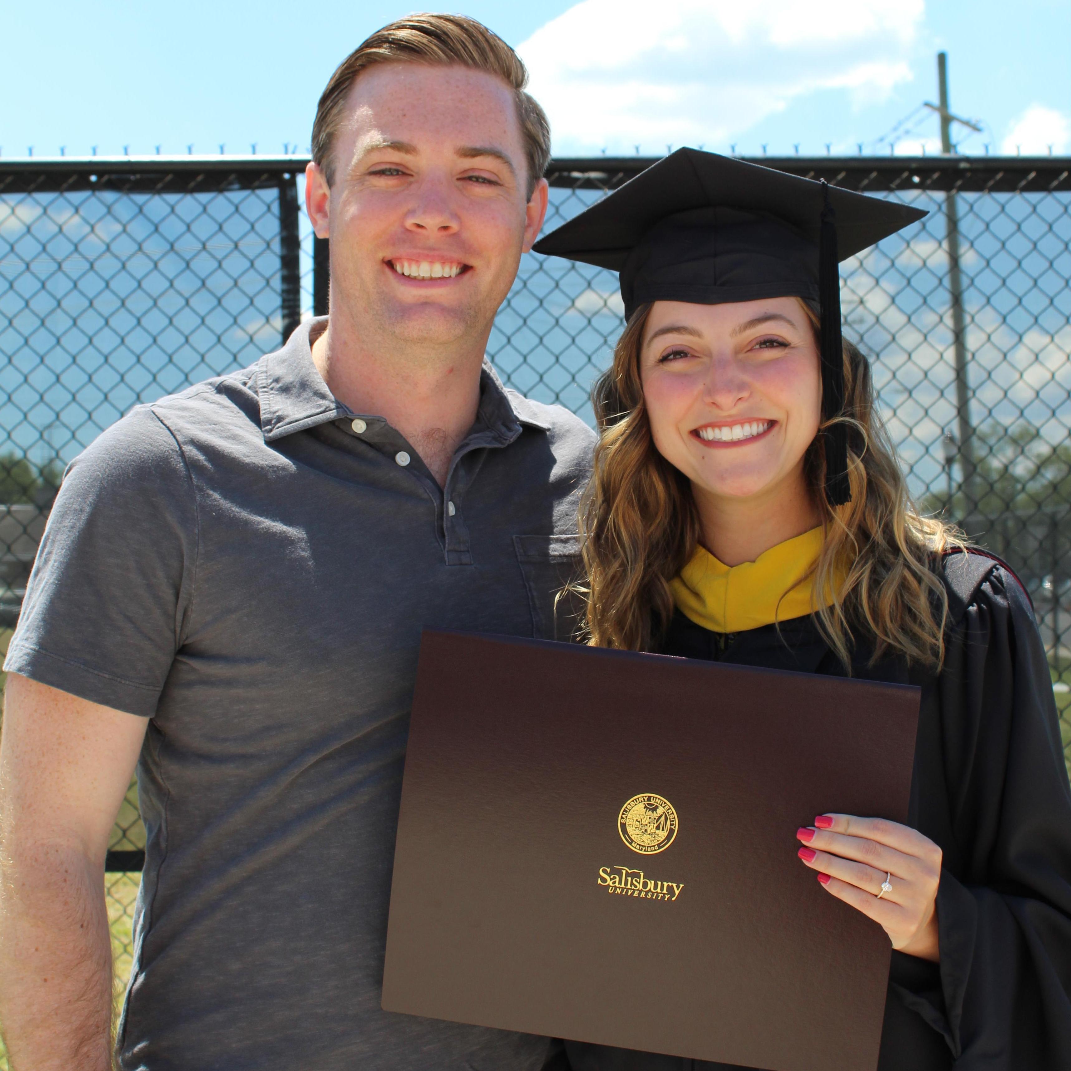 Steph graduating with her Master's Degree from Salisbury University!