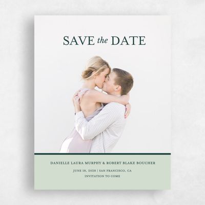 Forest, Green Wedding Save the Date - Kalispell Portrait
