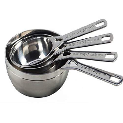 Le Creuset SSA2530 Measuring Cups, Set of 4, Stainless