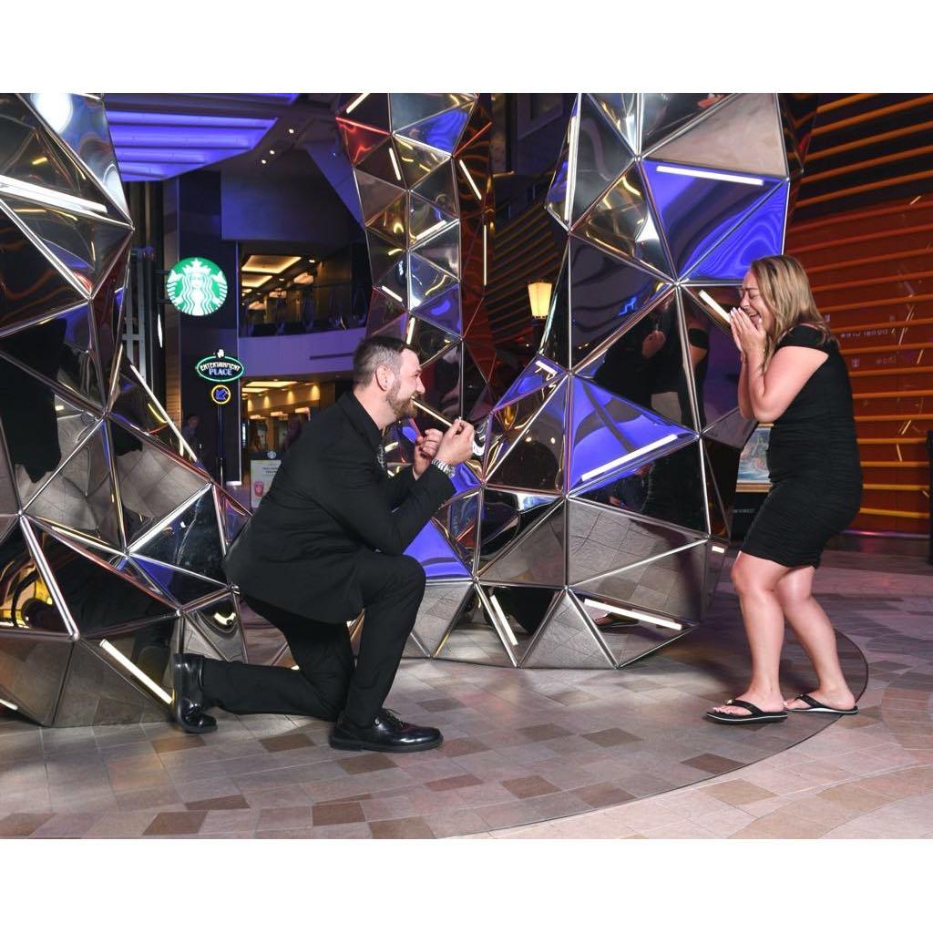 He popped the question