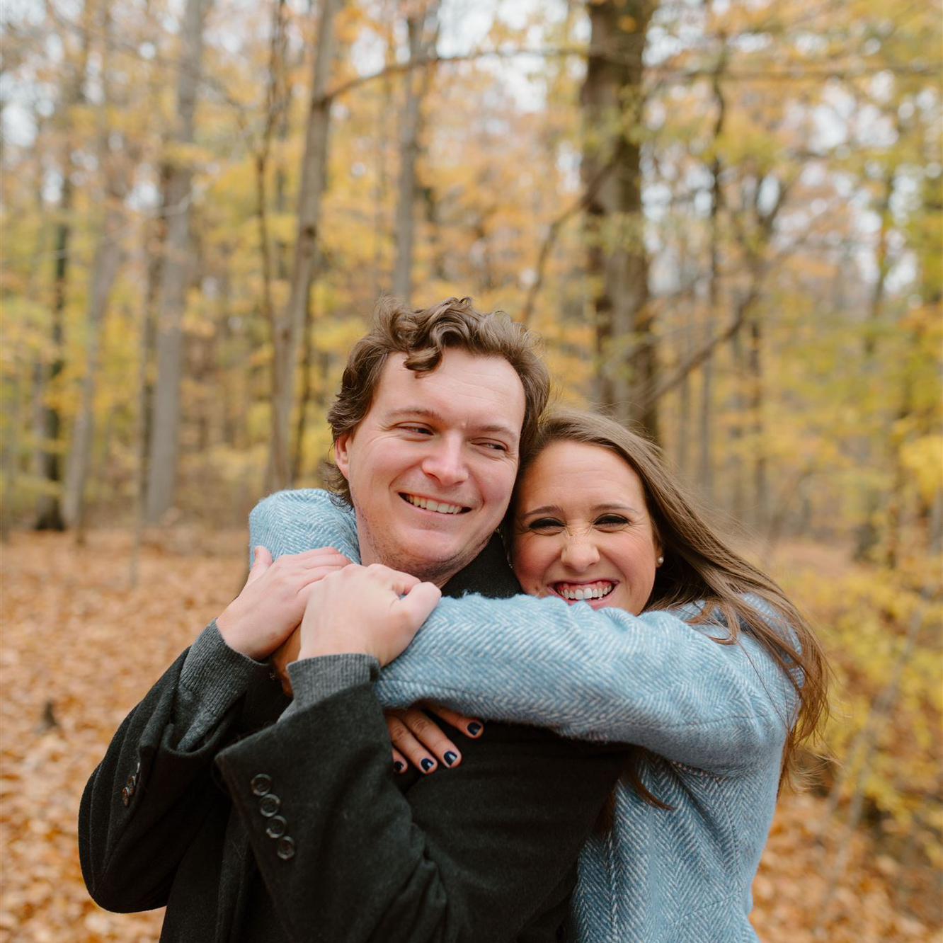 Engagement Photos at the place we had our first date, Rotary Park in Livonia, MI