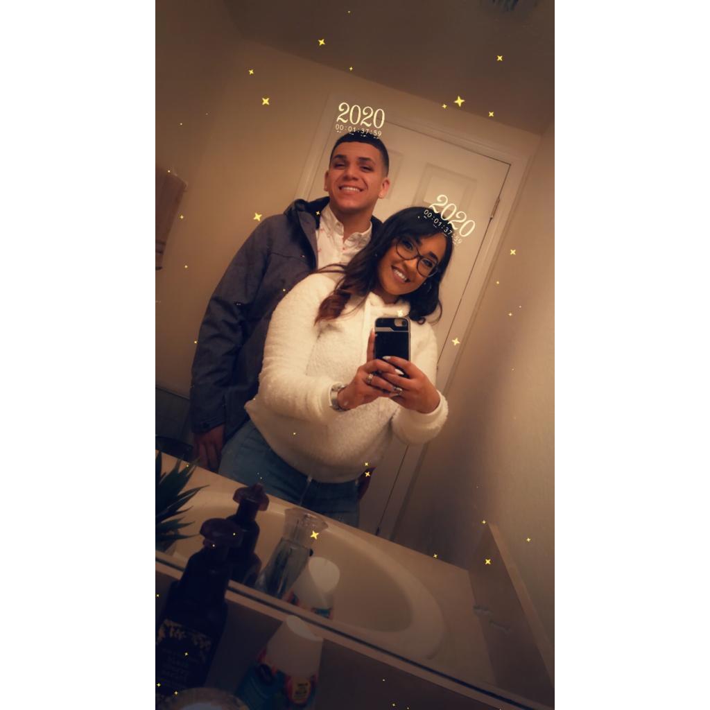 Our third New Years together. Nuestro tercera Ano Nuevo juntos.