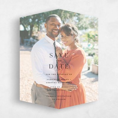 Black Diamond Wedding Save the Date - Alires Photo