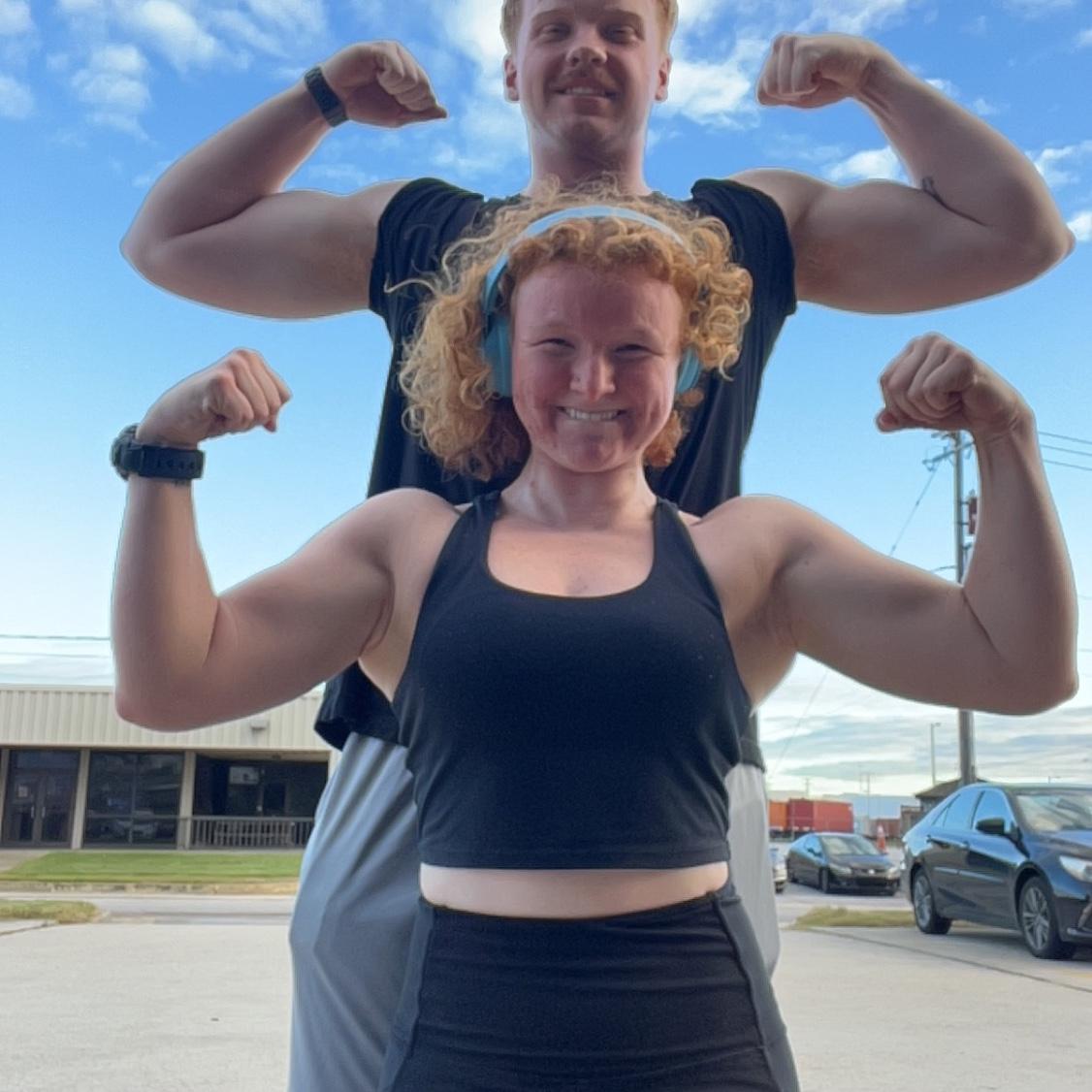 Arm day at the gym!