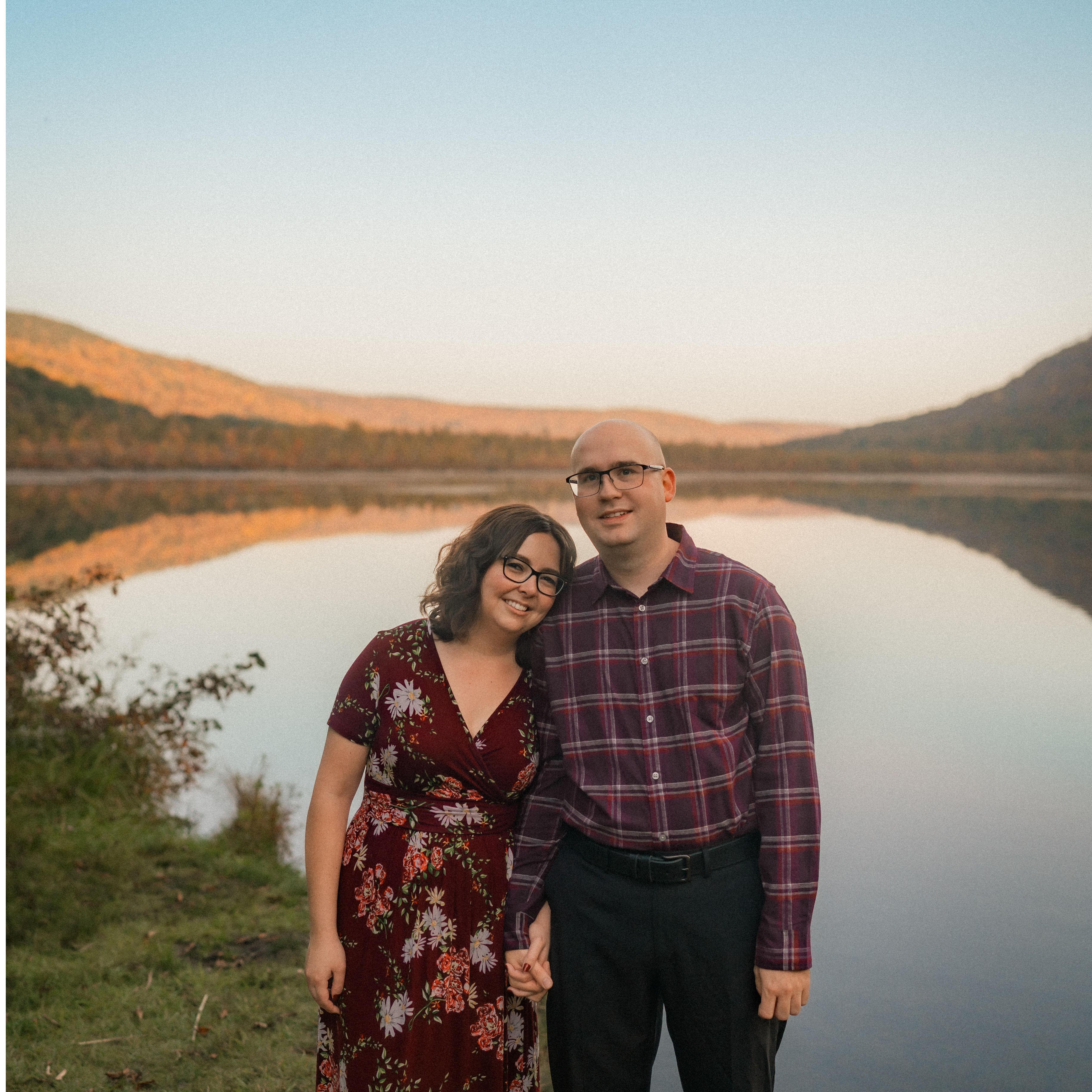 Labrador Hollow Unique Area. October 2023. Engagement photo session with Kat and Corey.