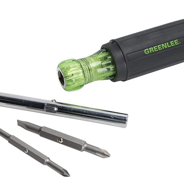 Greenlee 0153-42C Multi-Tool Screwdriver, 6 in 1,Black