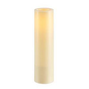 Flameless Outdoor Pillar Candle - Ivory, 3.25 x 12"