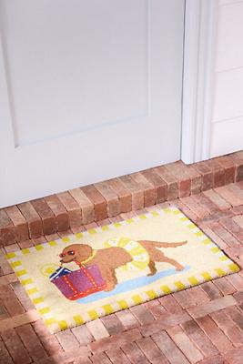 Bow Wow Printed Coir Dog Doormat
