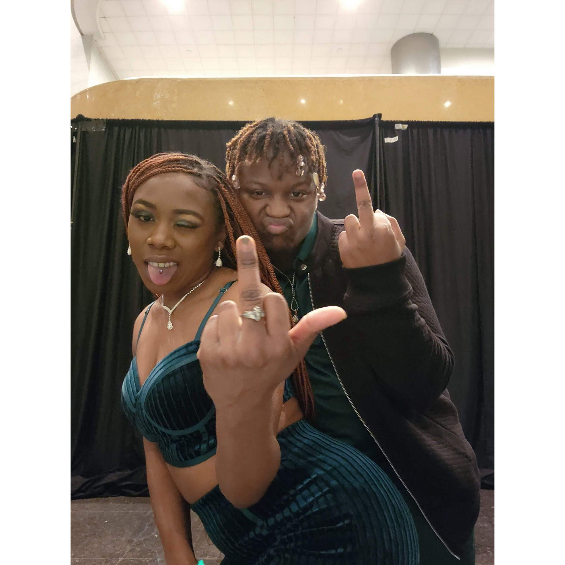 HRC Gala silly photo