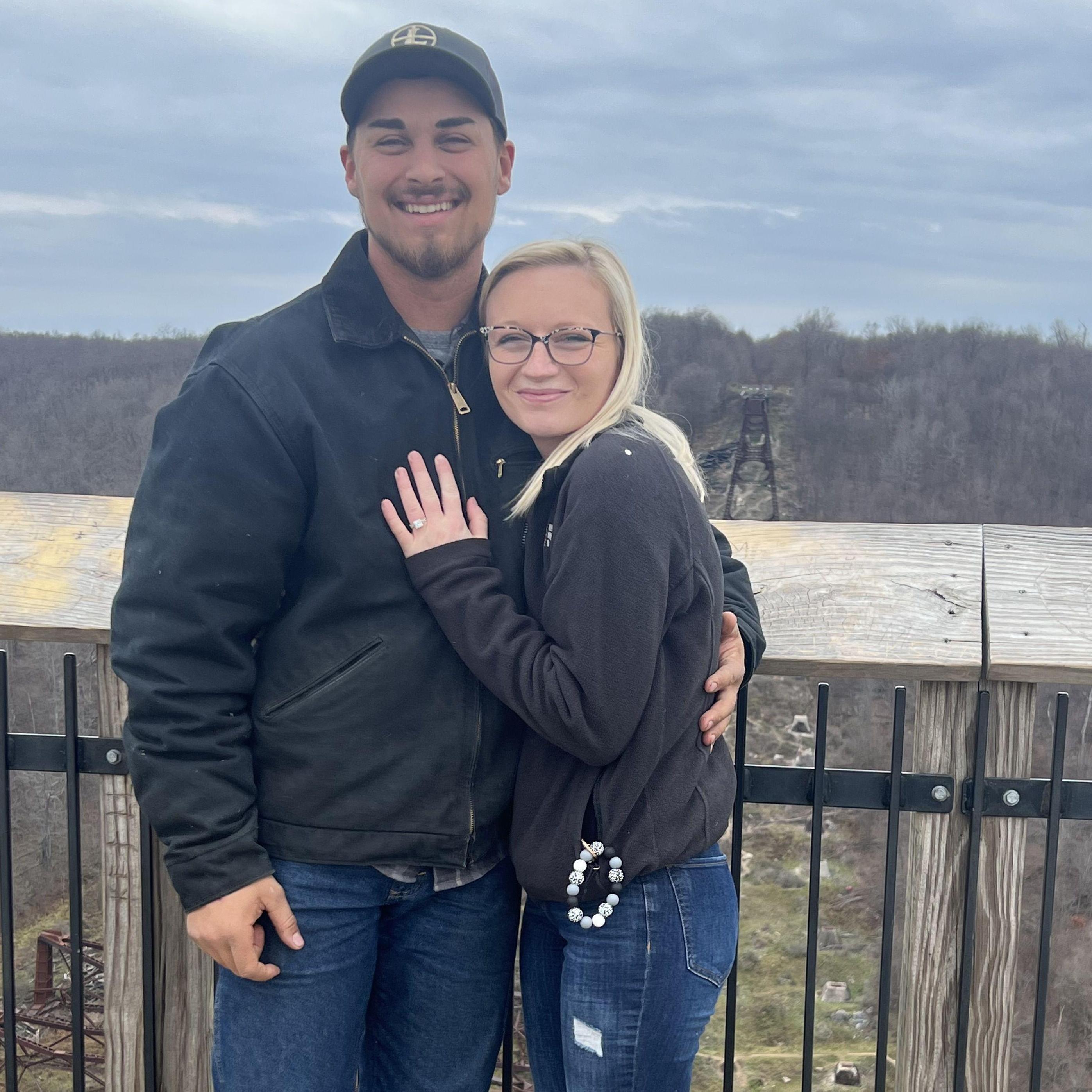 Moments after I said yes to marrying my most favorite person in the world!