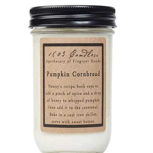 1803 Candles - 14 oz. Jar Soy Candles - (Pumpkin Cornbread)