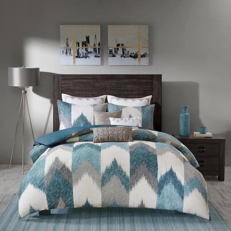 Buy Slate Blue Cotton Rich Plain Duvet Cover and Pillowcase Set from Next  USA