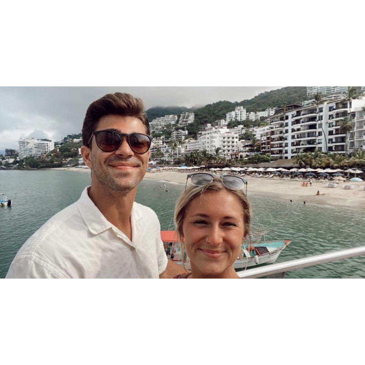Their first trip to Mexico together - they are in Puerto Vallarta here!