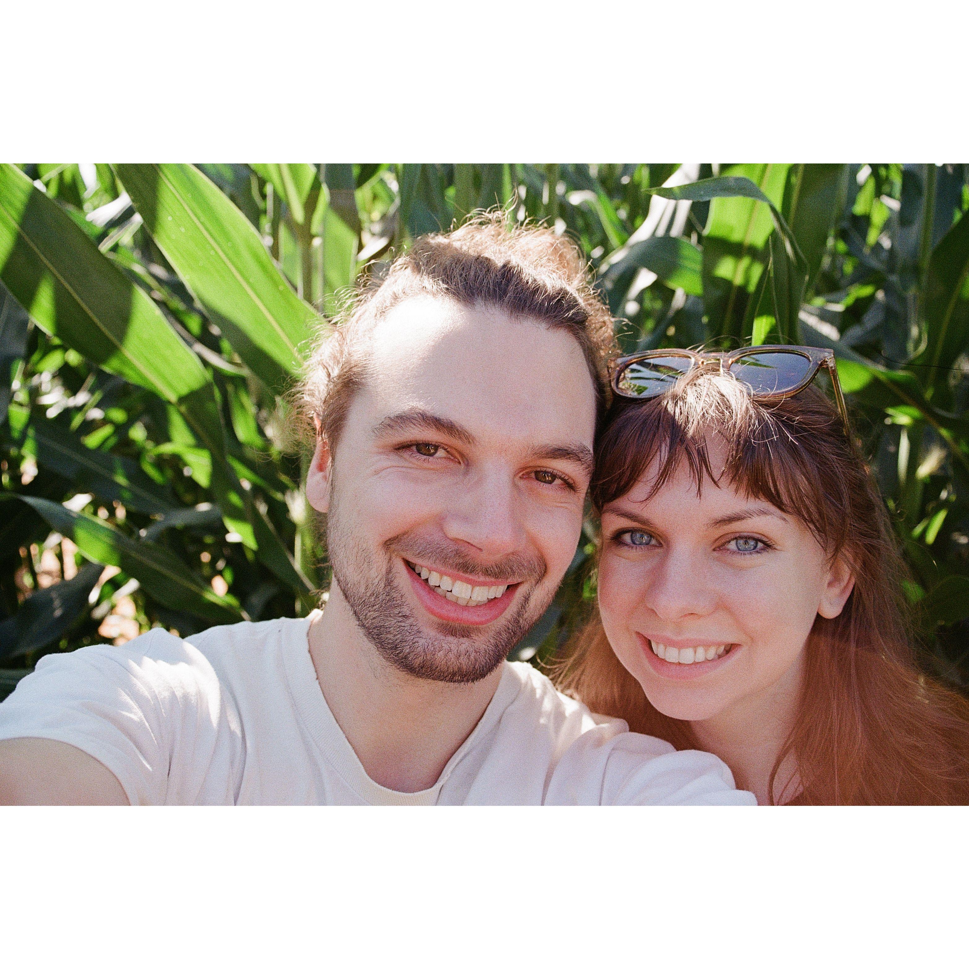 Our first corn maze together!