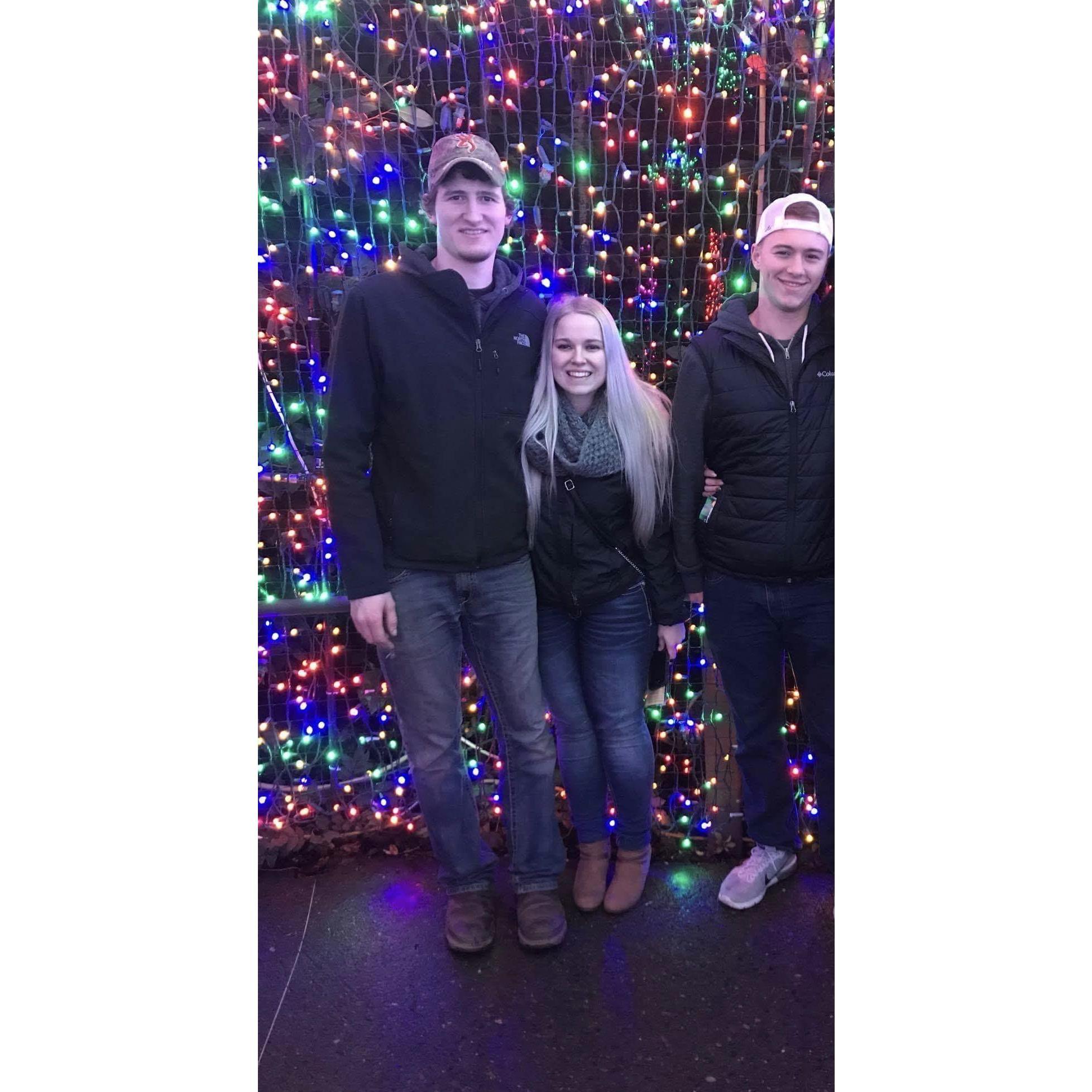 Zoo lights with Cole