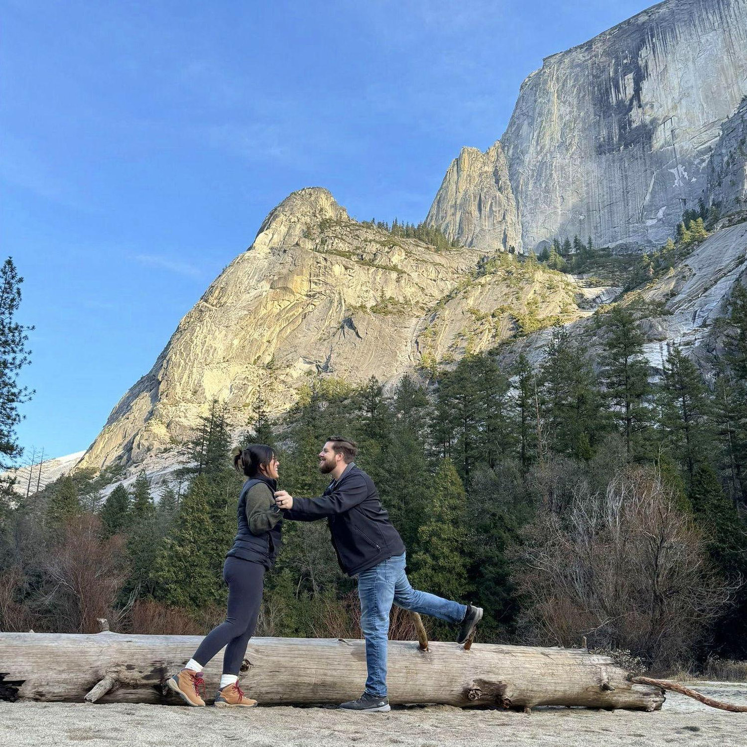 December 2023. Just a couple of goof balls enjoying their time in Yosemite.