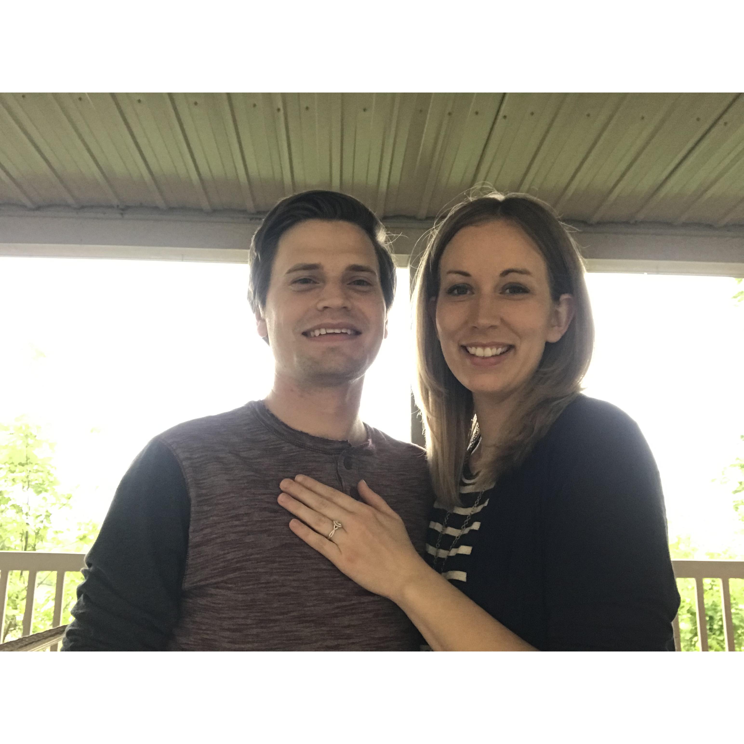 The day we got engaged!