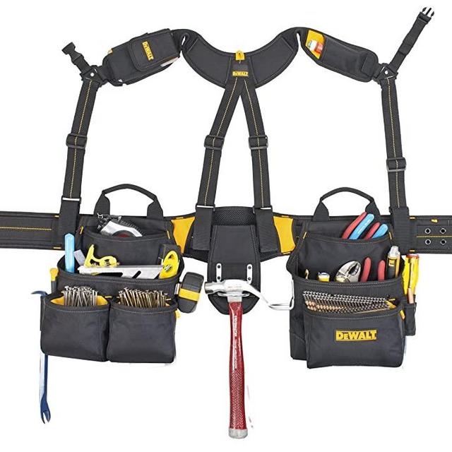 DEWALT DG5617 20-Pocket Pro Framer's Combo Apron Tool Belt and Yoke-style Suspenders
