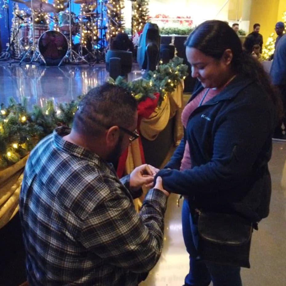 When he asked me to marry him:)