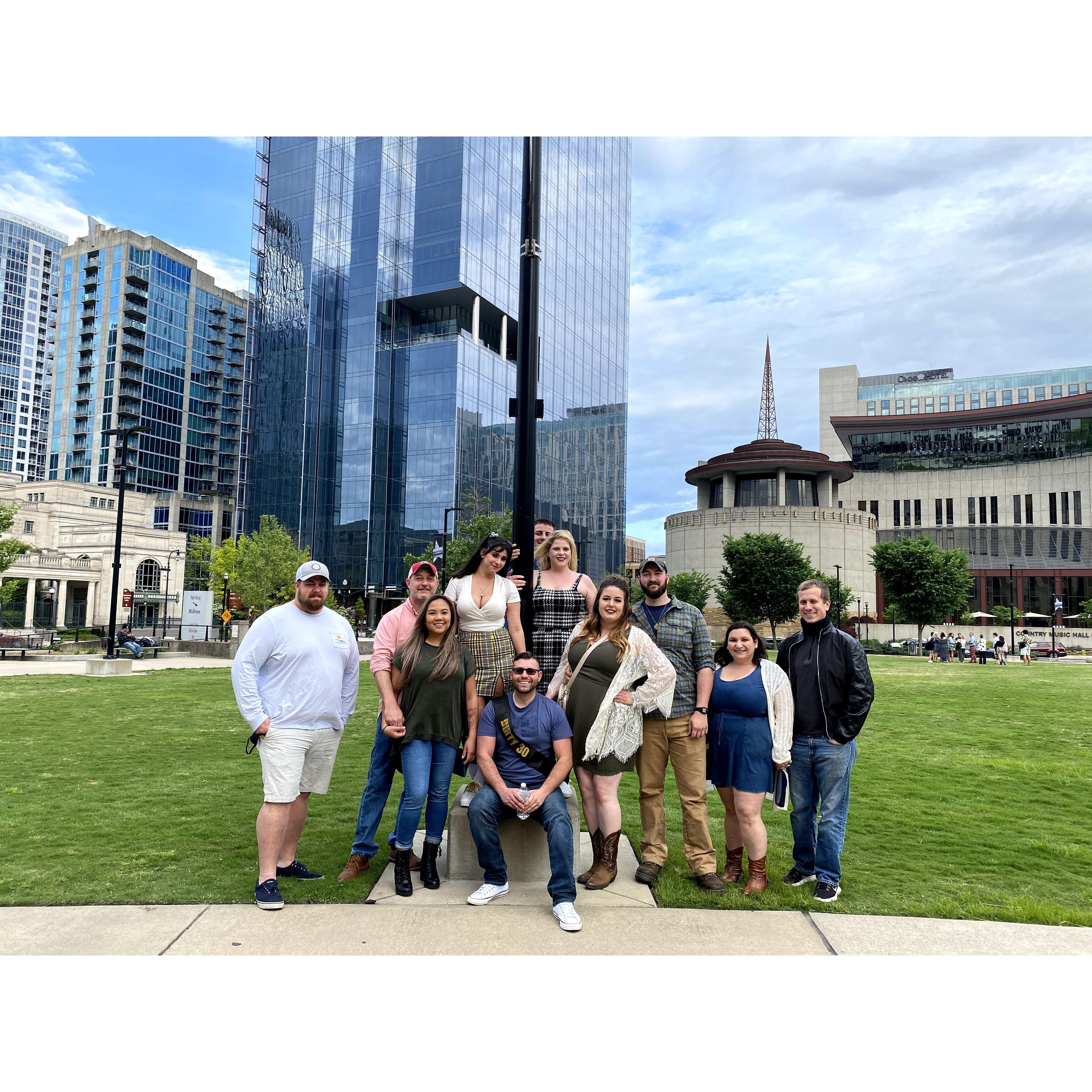 Alex and Marcella explored Nashville while on a trip to celebrate Brent's 30th birthday!