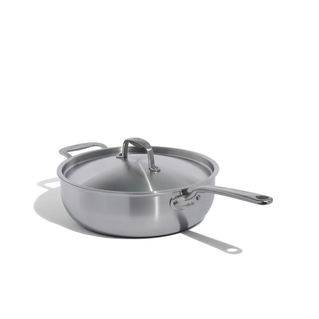Made In Stainless Steel Clad 5-Quart Saucier with Lid
