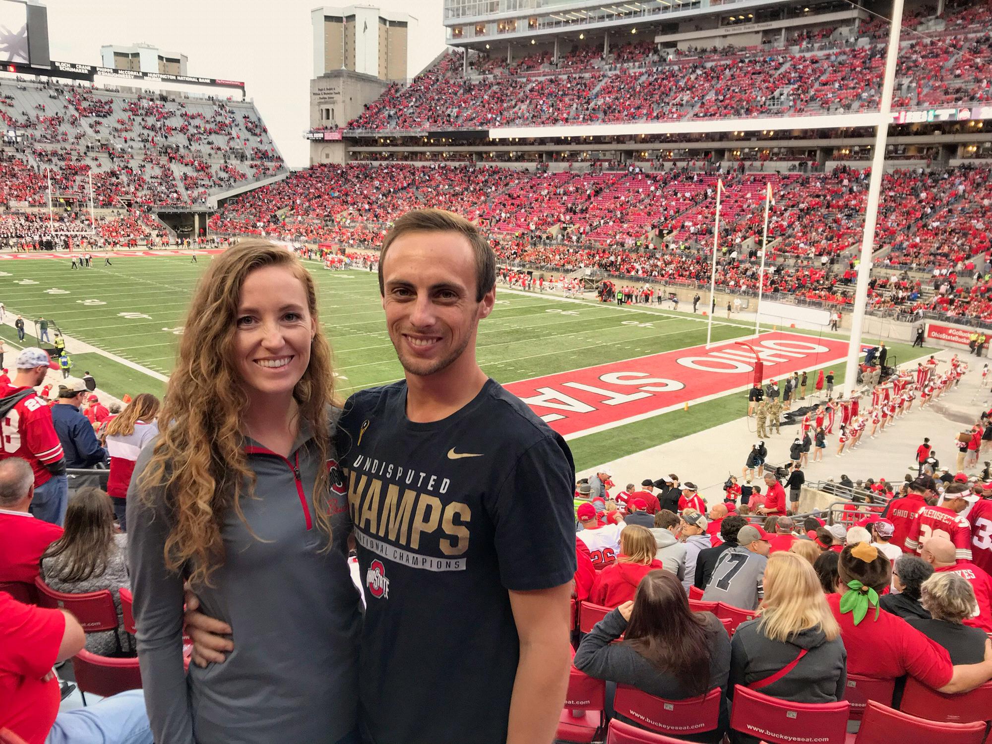 The Ohio State vs. Tulane (Meghan's first OSU game!)