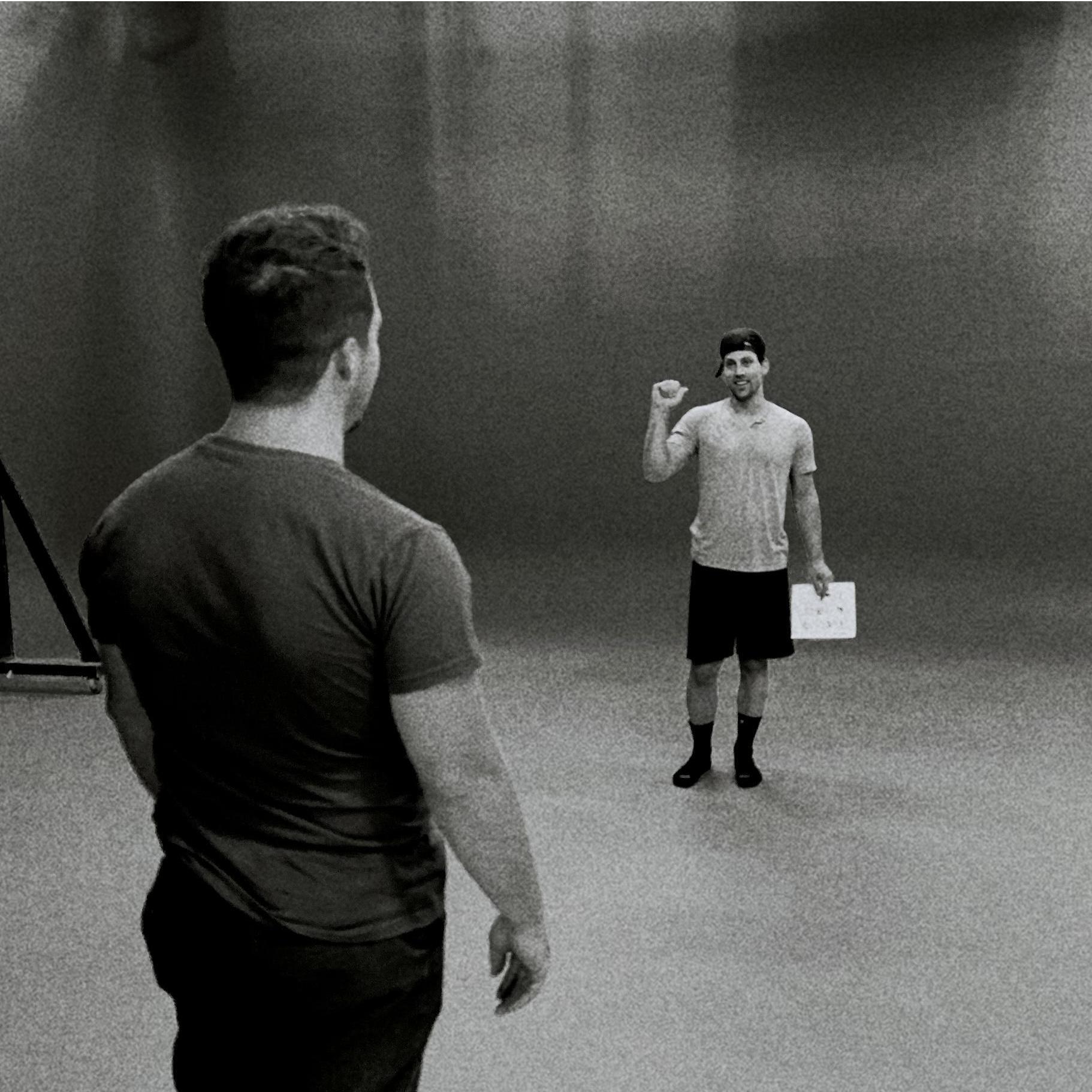 On the set of Danny’s Film “The Lonely Stranger”