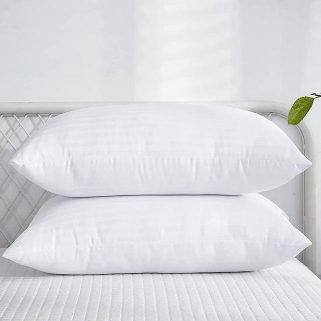 Reberyle Bed Pillows for Sleeping 2 Pack, Queen Size Premium Quality Ultra Soft Bed Pillows, Luxury Breathable Fluffy Hotel Pillow for Back & Side Sleepers