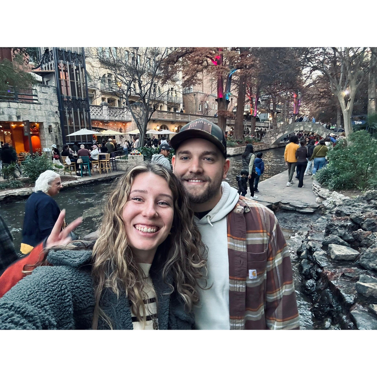 Of course, Dustin had to visit the River Walk in San Antonio