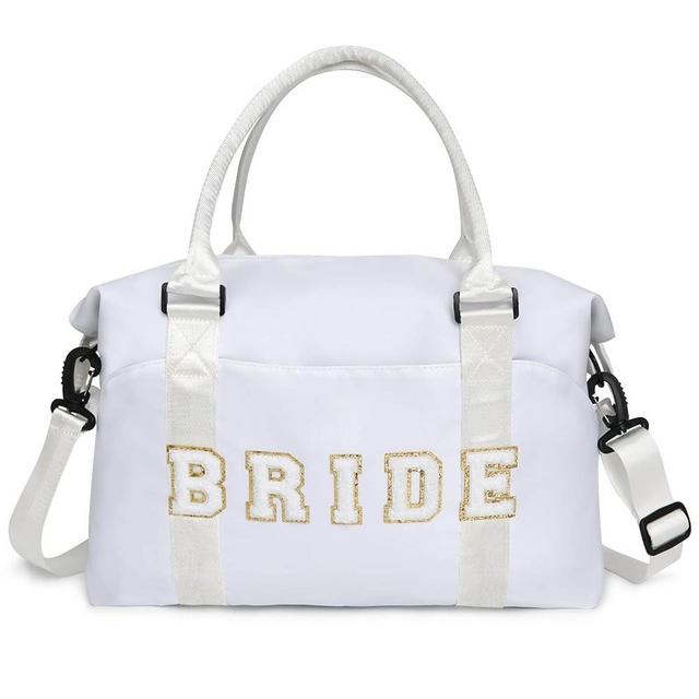 sweet lion Tote Bridal Shower Gifts for Bride, Chenille Letter Bride Mrs Bag Wedding Bachelorette Gifts for Bride to Be Mrs