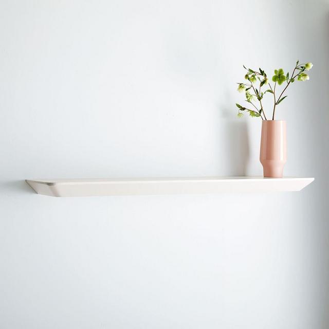 Slim Floating Shelf, White, 4 Feet