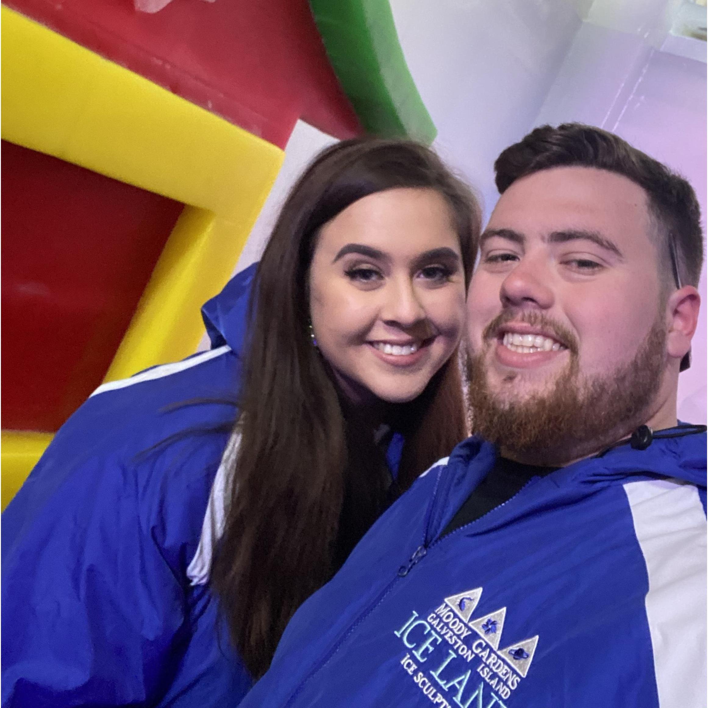 Us at an ice museum *Hence the big coats!*