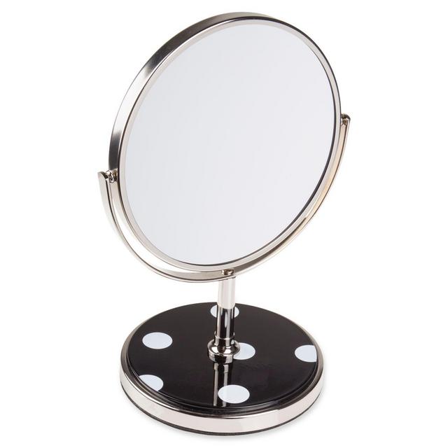 kate spade new york Deco Dot Vanity Mirror in Black