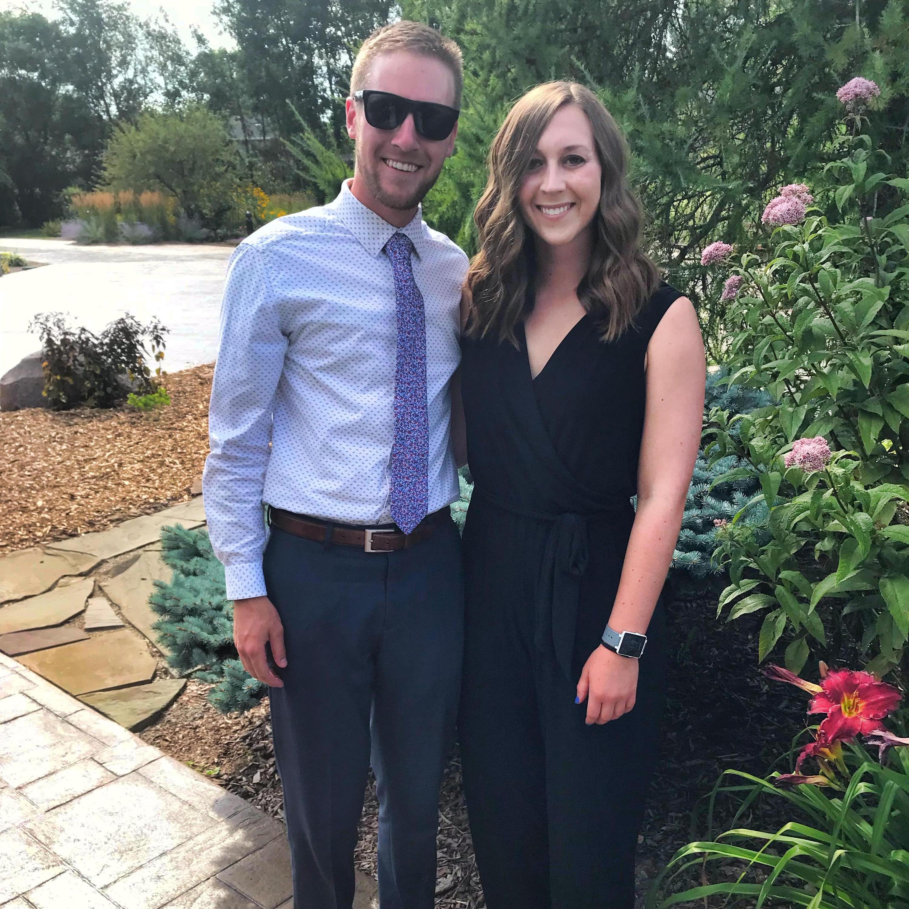 Celebrating the marriage of Beau's friends, KJ and Phil!