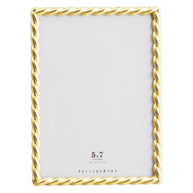 Rope Plated Frame, Gold - 5 x 7"