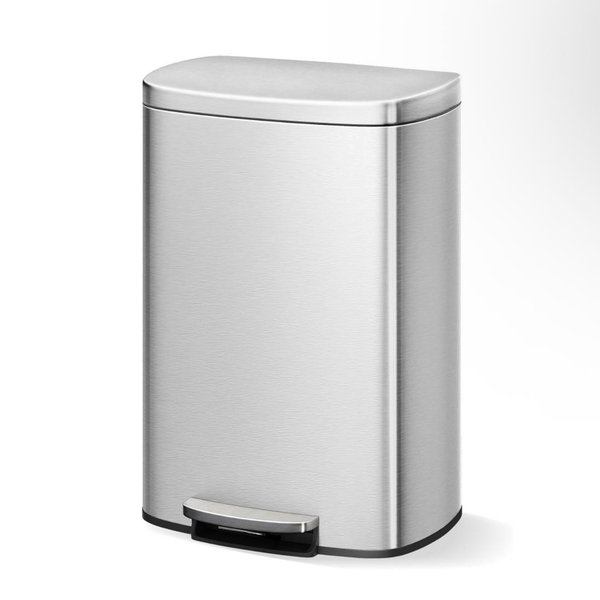 Stainless Steel Kitchen Trash Can - 13 Gallon