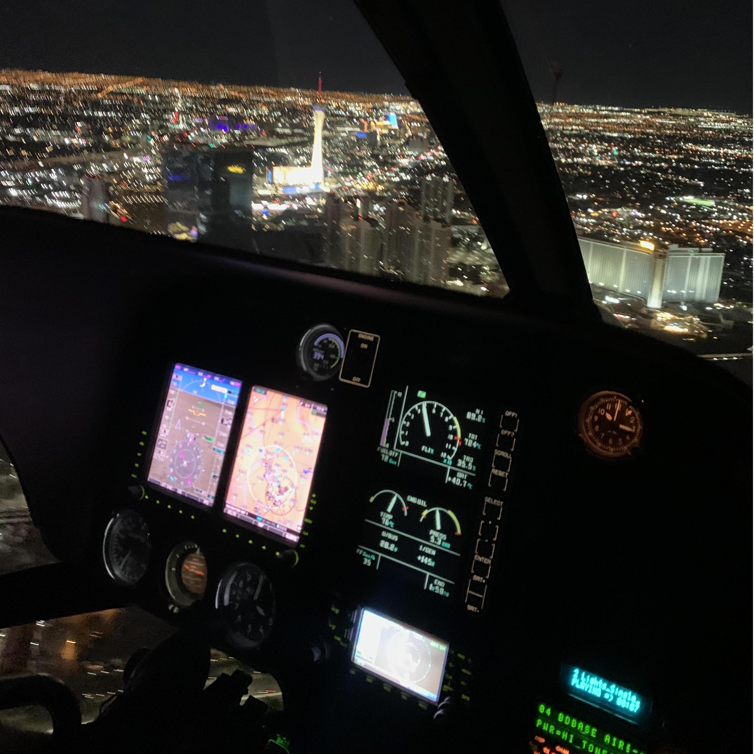 View in the Helicopter when Brad Proposed